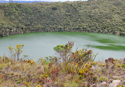 Guatavita Lake near Bogota
