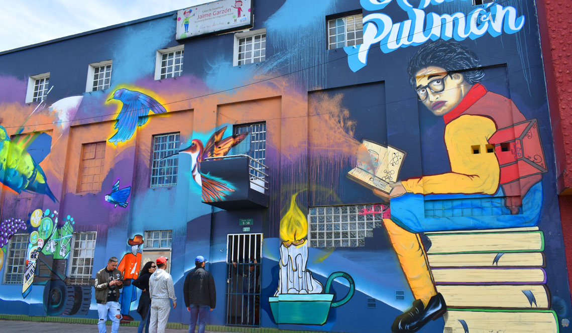 Straßenkunst in Bogotá